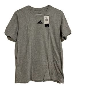 Adidas Team Amplifier Short Sleeve T-Shirt Tee - Men's Gray Large -Brand New-